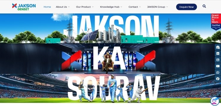 jakson genset - website